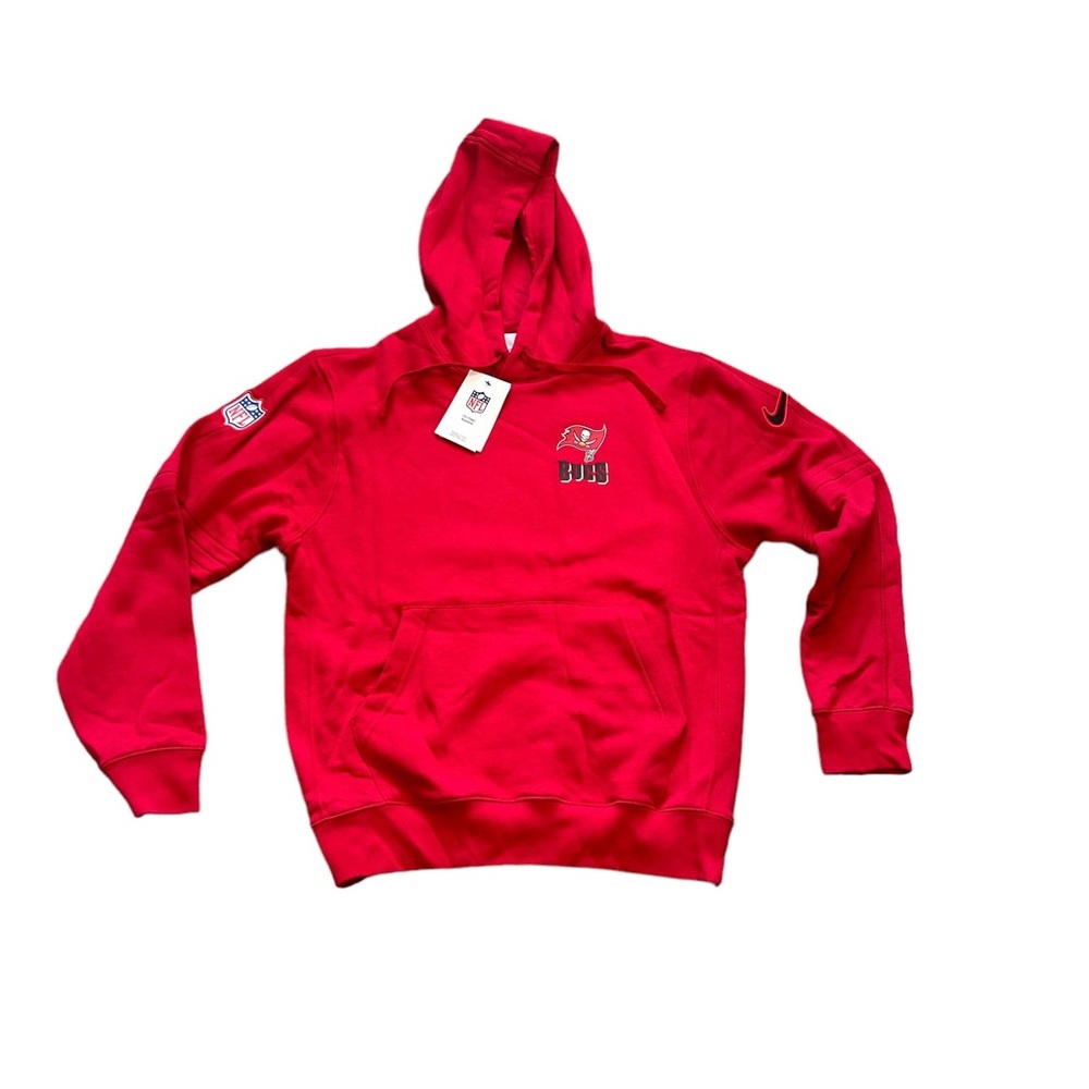 Tampa Bay Buccaneers Nike Men’s Sideline Club Pullover Hoodie Sweatshirt Small
